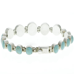 Taxco Graduated Howlite Inlay Link Bracelet