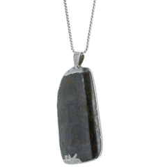 Handmade Organic Boulder Opal Pendant Necklace