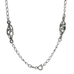 Italian Modernist Organic Link Chain Necklace