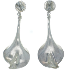 Sculpted Calla Lily Dangle Earrings