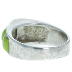 Modern Peaked Gaspeite Ring - Size 6.25