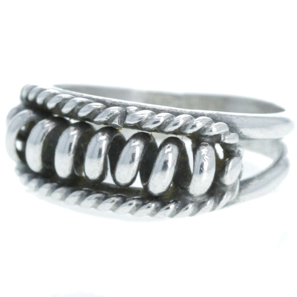 Handmade Braided Coil Ring - Size 6.5