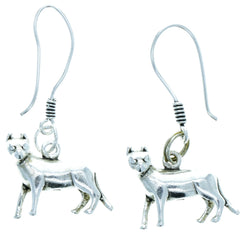 3D Prancing Cat Dangle Earrings