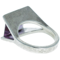 Modern Mexican Alexandrite Die Cut Ring - Size 6.25