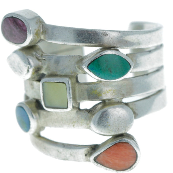 Modern Rainbow Adjustable Die Cut Ring - Size 8.75