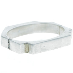 Taxco Geometric Abstract Hinge Cuff Bracelet