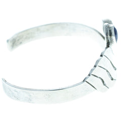 Taxco Die-Cut Scalloped Sodalite Cuff Bracelet