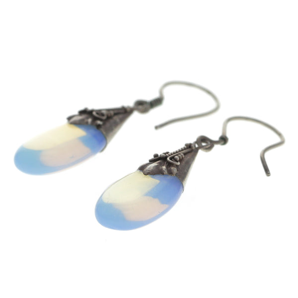 Bali Water Opal Dangle Earrings