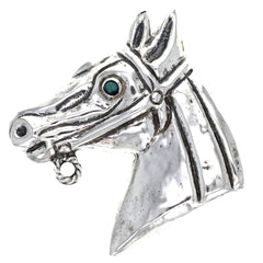 1940s Mexican Turquoise Horse Head Brooch