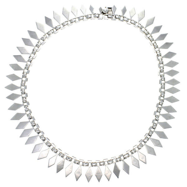 Taxco Modern Abstract Link Collar Necklace