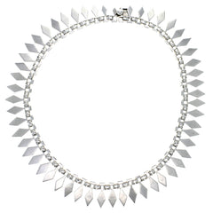 Taxco Modern Abstract Link Collar Necklace