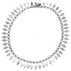 Taxco Modern Abstract Link Collar Necklace