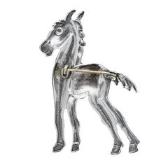 Embossed Horse Brooch