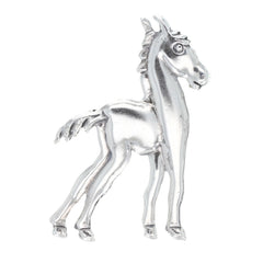 Embossed Horse Brooch