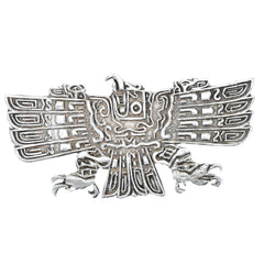 Peruvian Inca Carved Condor Brooch