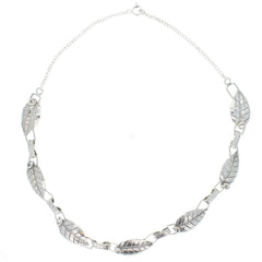 1950s Leaf Link Collar Necklace