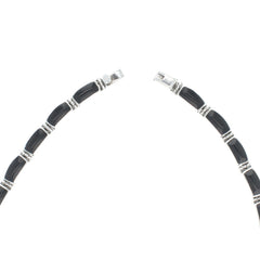 Taxco Modern Onyx Link Collar Necklace