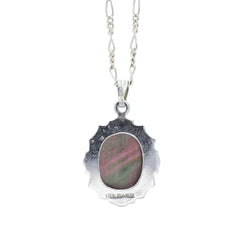 Theda Abalone Cameo Pendant Necklace