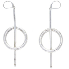 Modern Abstract Circle Dangle Earrings