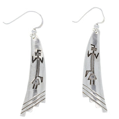 Navajo Willie Yazzie Yeibichai Dangle Earrings