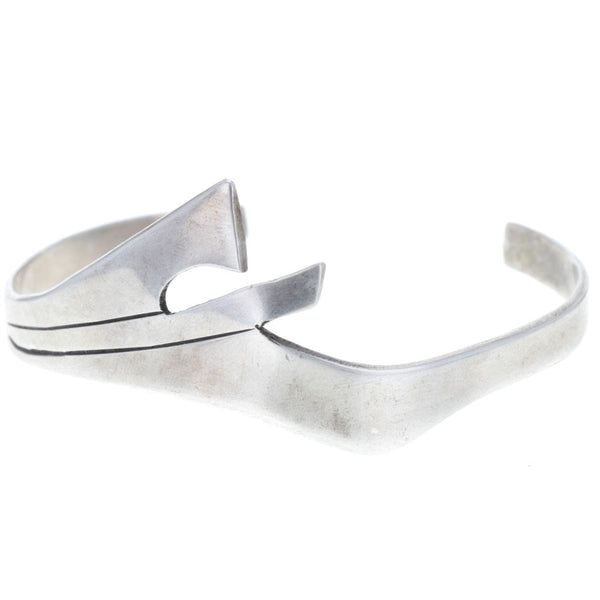 Taxco Modernist Abstract Asymmetrical Cuff Bracelet