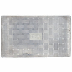 Napier Art Deco Crosshatch Engraved Cigarette Case