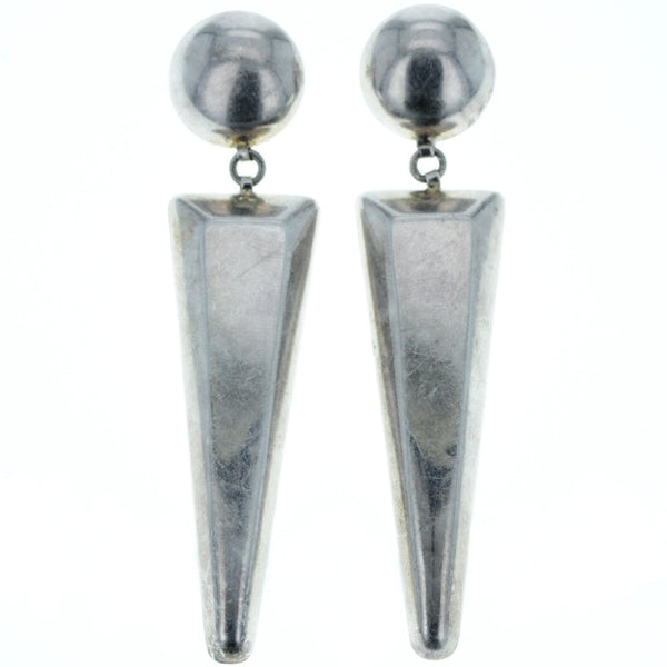 Modern Italian Geometric Drop Dangle Earrings