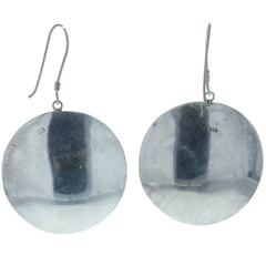 Modernist Round S-Curve Dangle Earrings