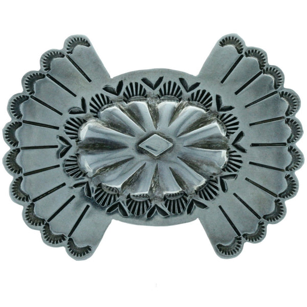 Southwestern Hand-Punched Symmetry Brooch