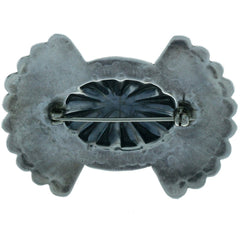 Southwestern Hand-Punched Symmetry Brooch