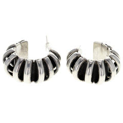 Mexican Modernist Die-Cut Hoop Earrings